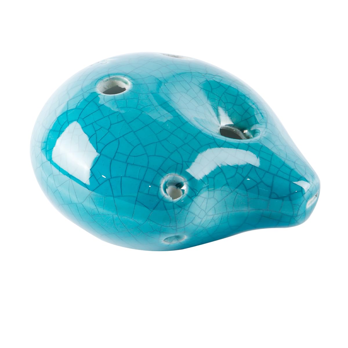 Alnicov Alnicov Ocarina 6 trous, style bouteille de vin Alto C Ocarina, artisanat émaillé avec fissure de glace (vert clair)