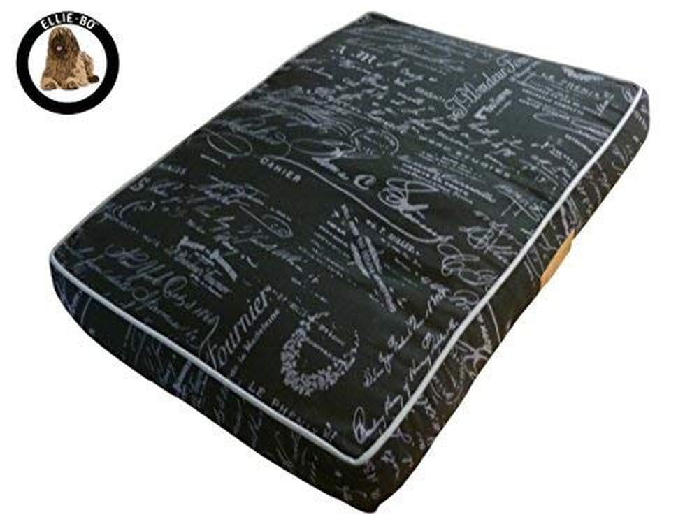 Ellie-Bo Medium Dog Bed Cover for 30-inch Dog Cage/Crate - Black Voyager Style - Image 2