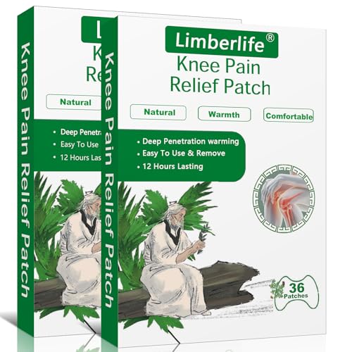 Patch Chauffant, 72Pcs Patch anti Douleur Genoux, Patch Anti Douleur, Patchs de Soulagement de la Douleur Pour Douleurs au Cou, Epaules, Courbatures, Articulations