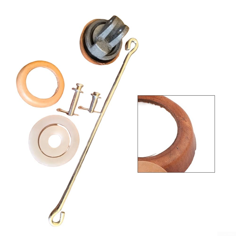 Typ 75 Handpumpe Ersatzkolben mit Lederdichtung, langlebigem Gusseisenkolben und verzinkter Stange für zuverlässige Wasserdurchflussleistung (B)