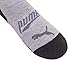 PUMA boys 6 Pack Quarter Crew Socks, Grey/Multi/Black, 11-Sep US
