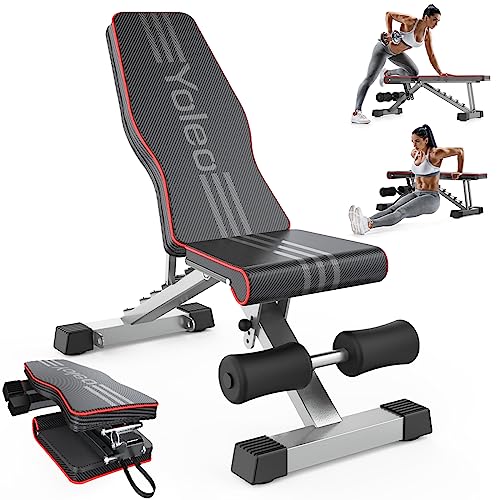 Yoleo Adjustable Weight Bench for...