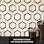 Diflart 10-Pack Peel and Stick Backsplash Tile, White and Gold, Hexagon, Marble Veins with PVC Mixed Metal, Stick on Backsplash for Kitchen and Bathroom, Self Adhesive Wall Tiles