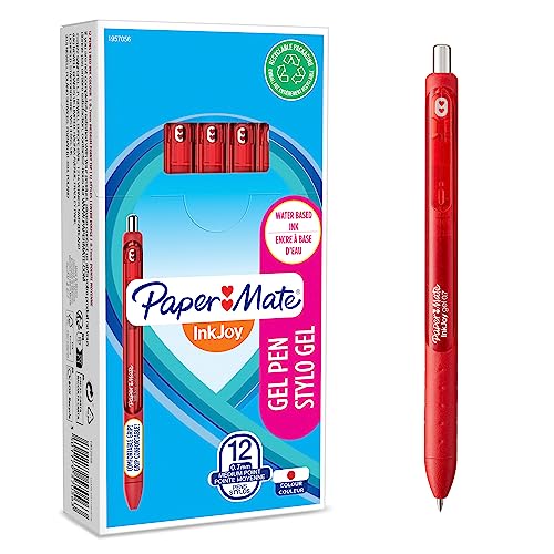 Papermate InkJoy Penna Gel, Punta Media, 12 Pezzi