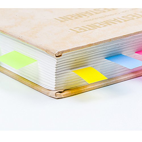 2240 Stück 16 Sets Haftmarker Film Haftnotizen Haftstreifen Page Marker Tab Marker Index Tabs Index Sticky Notes Beschreibbar Bunt für Seitenmarkierung 44 * 8MM 7 Farbe