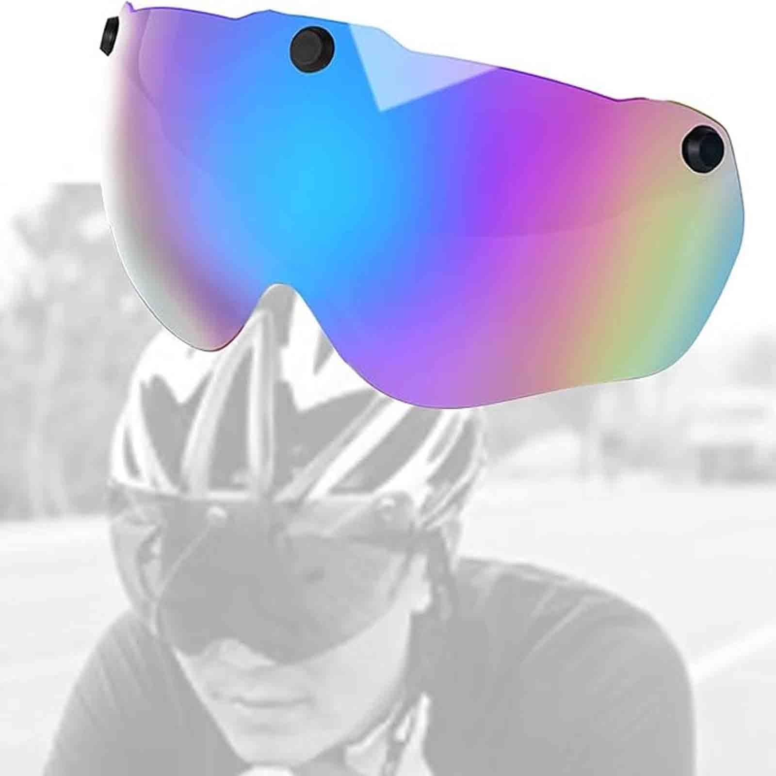 Lunettes De Vélo en Résine, Écran De Rechange pour Casque, Visière Magnétique, Accessoires De Réparation. A,24cm