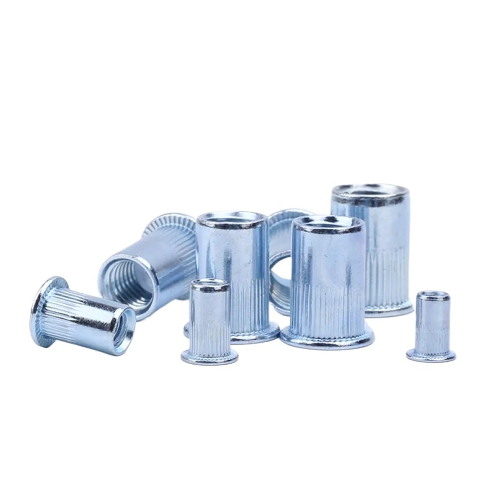 Ocynkowane nakrętki nitowe, płaski łeb i pionowe nakrętki nitowe M3 M4-M12 z łbem stożkowym ze stali nierdzewnej/aluminium (M12-10 szt.)