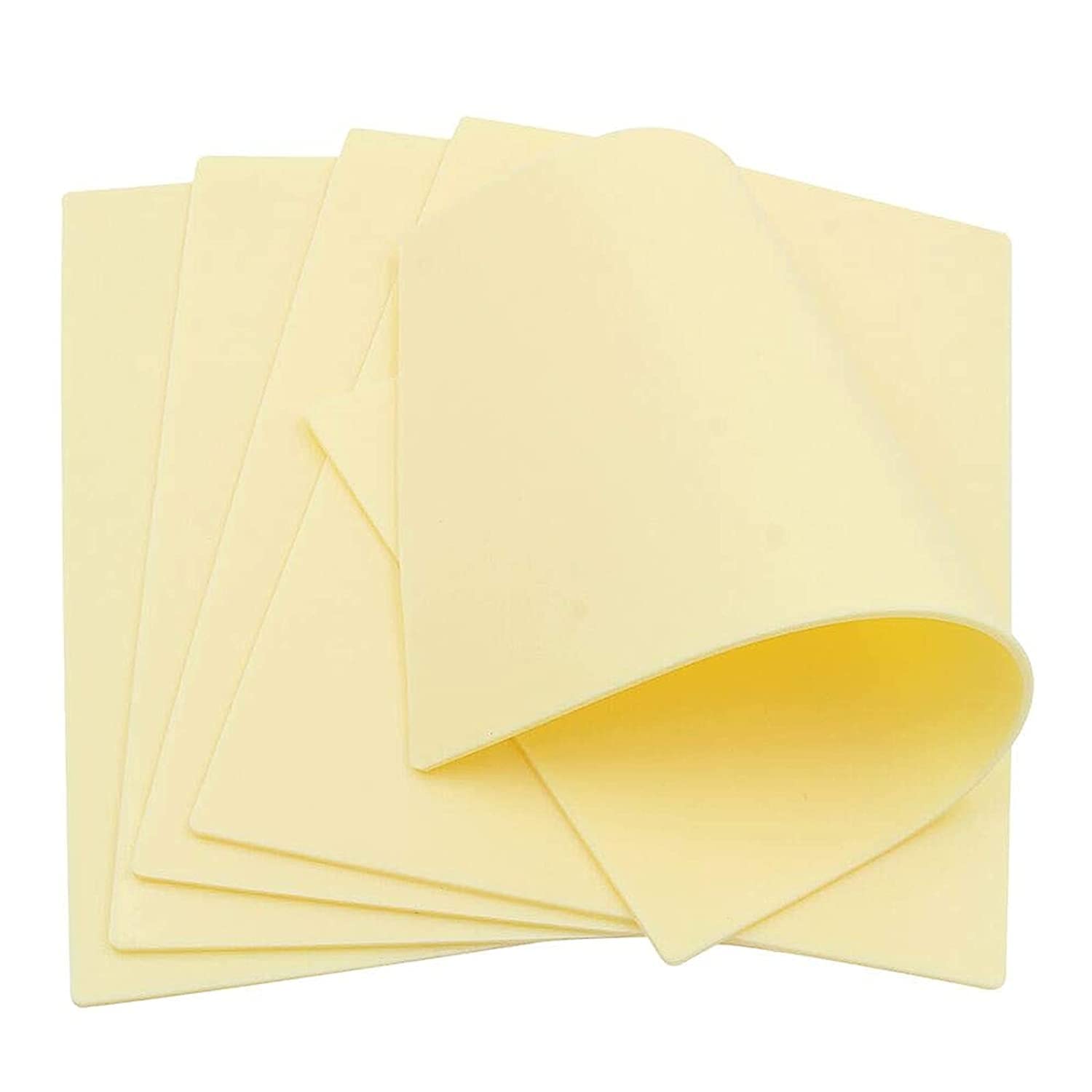 Dragonhawk Blank Tattoo Practice Skin 5Pcs 8x7.7in Practice Sheet 3mm Thick Tattoo Fake Skin Soft Silicone for Beginners and Experienced Artists