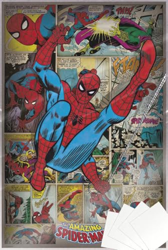 The Amazing Spider-Man - Marvel Comics Poster Print (Retro Style
