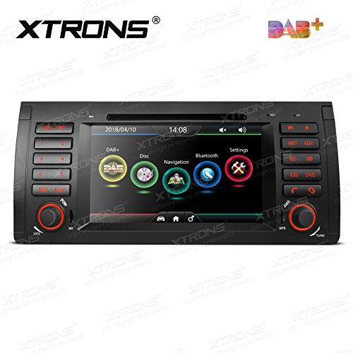 XTRONS 7" HD Touch Screen Autoradio mit Windows CE DVD-Player Autostereo unterstützt GPS Navigation Lenkradsteuerung Bluetooth Auto Musik Streaming DAB FÜR BMW X5 E53 (1999-2006)