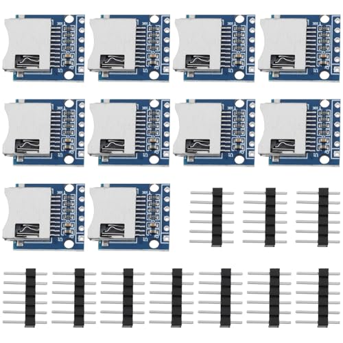 Create Idea 10Pcs 3.3V Micro SD Card Reader Modul SPI SD Card Slot