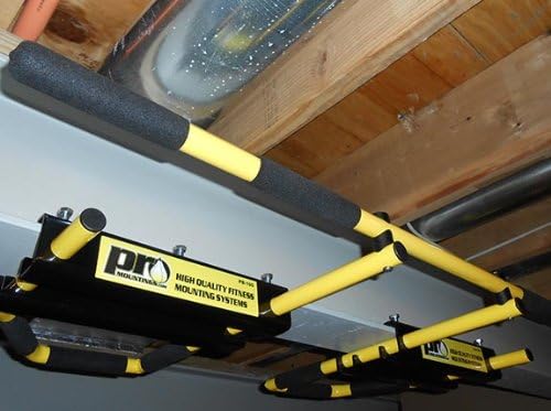 PRO Mountings 5-grip I-beam Yellow/Long Straight Bar - Pull up Bar/Chin up Bar