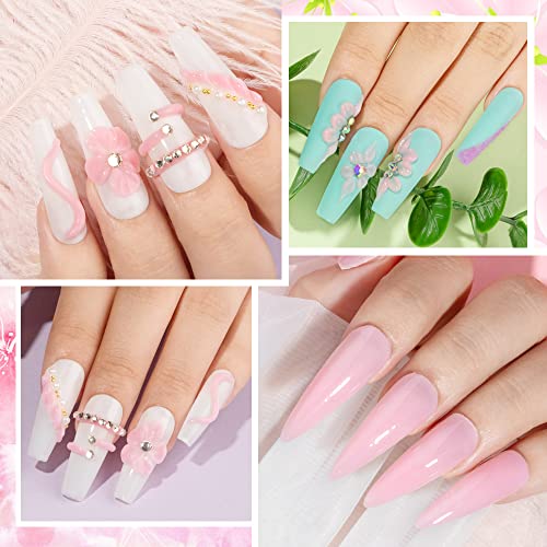 Supwee Feste Gel-Nagelverlängerung, multifunktionales rosa Antihaft-Handskulpturen-Aufbaugel zum Schnitzen von Mustern, Dekoration Nagelkunst, Prägung hartes Gel für Nägel Mniküre 14 g (0,49 fl oz) - Image 6