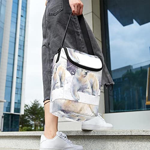 Bolsa de almuerzo escolar de oso polar ideal para excursiones 7