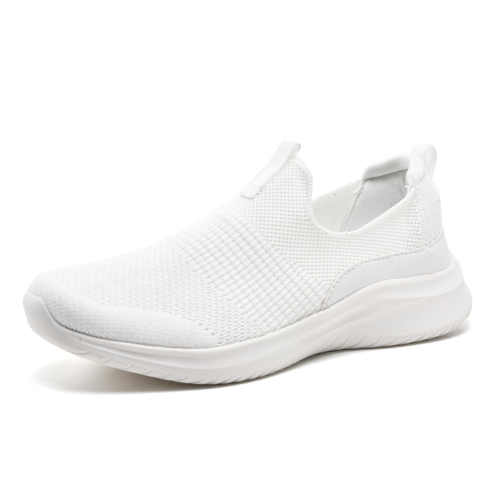 TIOSEBON Damen Walking Tennisschuhe Strick Leichtgewicht Slip-On Atmungsaktives Mesh Bequeme Weiche Mode Sneaker