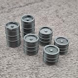 ULEIVA Bierfass Set / 6X Bierfässer gemischt kompatibel mit LGB Spur G 1:22,5 Brauerei Eisenbahn Gartenbahn Zubehör (Set - 2X 50 / 2X 30 / 2X 20 Liter)