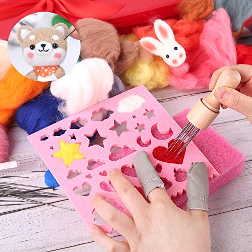 30Pcs Felting Needle Kit, Needle Felting Kit, Needle Felting Supplies with Felting Needle, Felting Foam Pad, Felting Starter Kit for DIY - Thumbnail 4