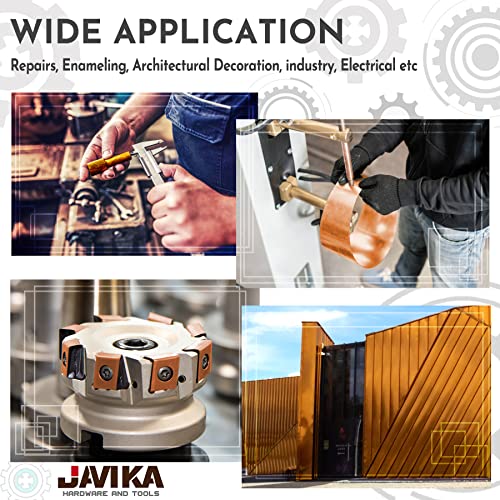 Javika 0.003 X 6 X 100 (Inches) Copper Shim Stock Roll, Soft(Annealed), Copper Grade 110, High Electrical And Thermal Conductivity, Good Corrosion Resistance #TOP7