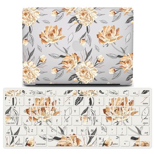 Coque Rigide MacBook Air 15 M2 A2941 Pivoine Lotus Premium