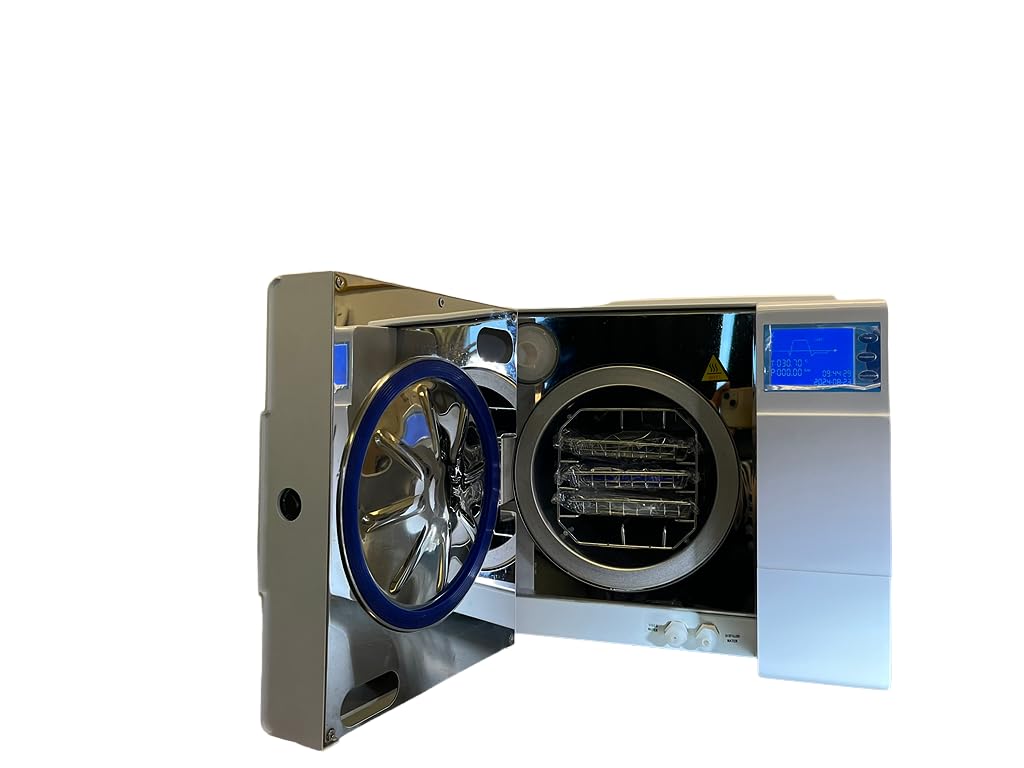 Dental Lab Autoclave Vacuum Sterilizer EU B Class 8 Liter USB and Printer Port, 12 standard program