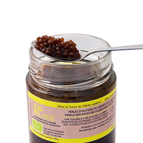 Desert Olive Tree Pearls (Caviar) in Pure Olive Oil, Kosher P