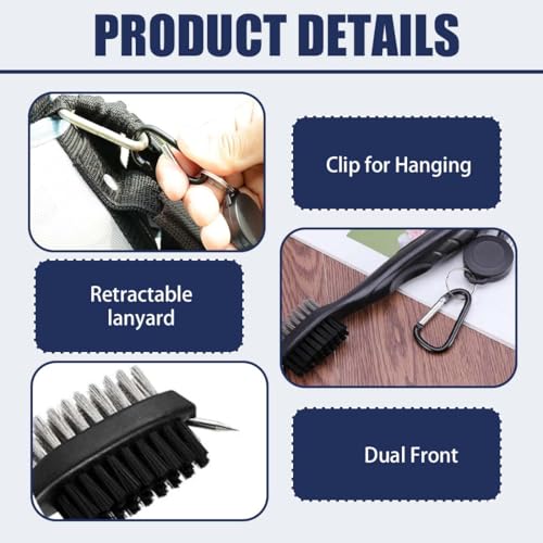 Brosse 2-en-1 pour clubs de golf