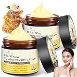 Bee Venom Comprehensive Cream, Bee Venom Skin Treatment Cream, All-in-One Nourishing Treatment with Hyaluronic Acid, Lifting Firming Repair Moisturizer, Natural Gentle Formula for All Skin, 60g * 2PCS