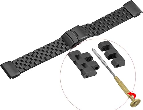 Miniatura 3 de YISIWERA Compatible con Fenix 6X5X Plus 1.024 in Correa de reloj de metal compatible con Garmin Fenix 6X6X Pro5X5X Plus33HR Ingeniero de correa de