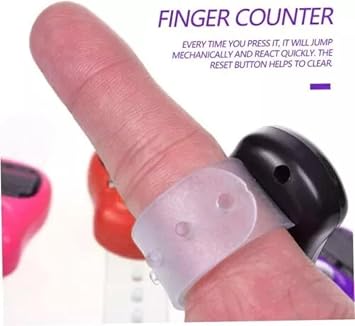 Digital Display Finger Counter, Hand Tally Electronic Tasbeeh Counter For Goods Counting, Hand Tally Counter Clicker, Manual Digital Counter For Tracking,Step Count,Recording,Golf & lap