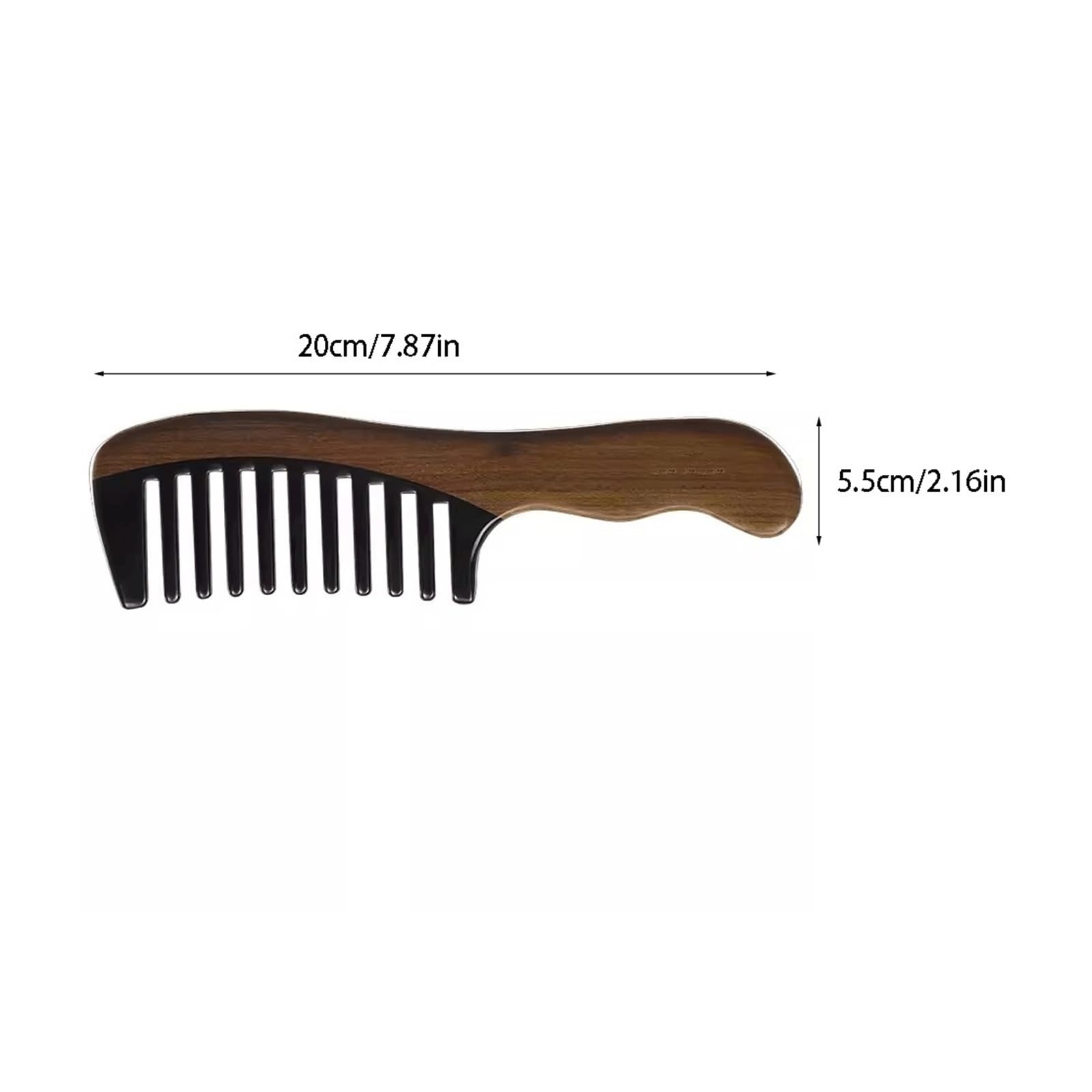 Peines de peinado Peine de madera de dientes anchos for hombres y mujeres, herramienta de peinado for masaje de cabello rizado Peine de pelo rizado