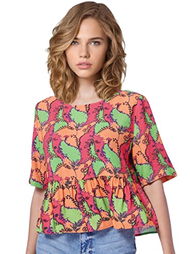 Image of Only Women's Rayon Blend Regular Fit Top