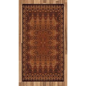 ABAKUHAUS Antiek Tapijt, Perzische Lace, vlak Geweven Vloerkleed voor Woonkamer, Slaapkamer, Eetkamer, 80 x 150 cm…