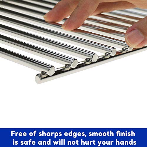 Uniflasy PD-32700 17 Inches Stainless Steel Cooking Grid Grates Replacement For Charbroil 463250509, 463250510, Thermos 461262409, Grill Master 720-0737 thumb #2
