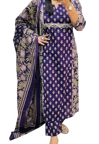 Ensemble kurta et pantalon ample résolvant le manque de confort en été pour femme