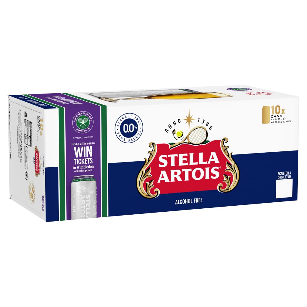 Stella Artois 0% Non-Alcoholic Lager Beer 10x440ml