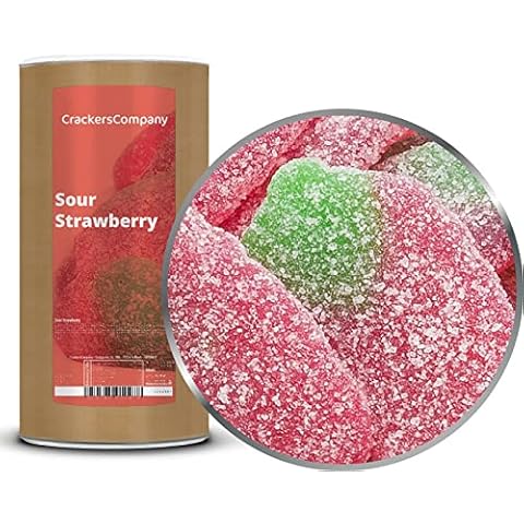 1 x 800g Saure Stärke-Erdbeeren Fruchtgummi in Erdbeerform vegetarisch glutenfrei laktosefrei Cover