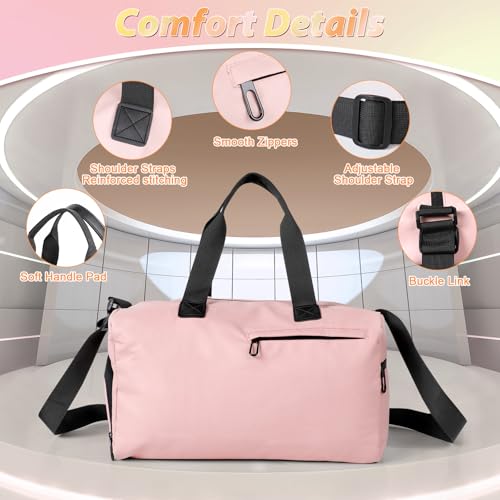 Romon Sports Bag, Travel Bag, Sports Bag, Swimming Bag, Training Bag with Shoe Compartment - Image 4