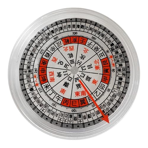 Brújula china portátil de acrílico para camping miniatura 1