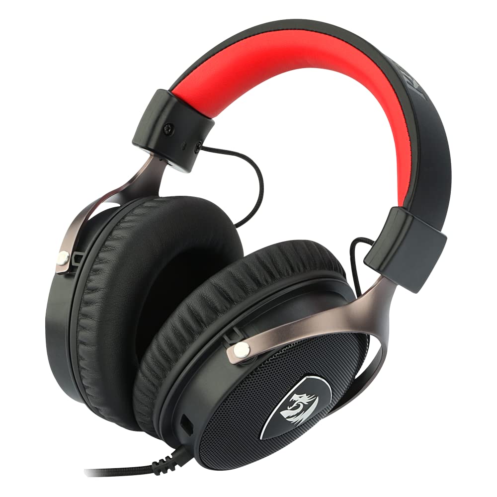 Redragon ICON – Cuffie Gaming Con Audio Virtuale 7.1, Microfono E Connessione USB, Colore Nero