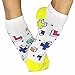TeeHee Women's Fashion No Show Socks 12-Pack, Fun Socks AHB-3106-07, Size 9-11
