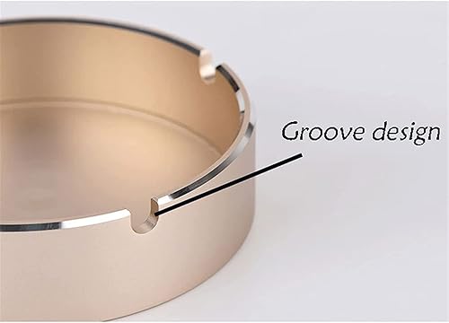 Miniatura 5 de Elegant Rose gold high-end ashtray aluminum alloy ashtray home creative metal ashtray fashion luxury indoor and outdoor ashtray easy to use