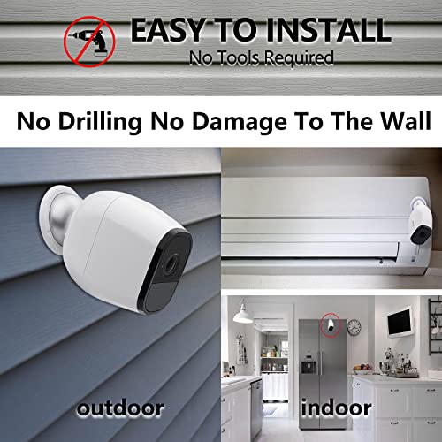 Haoyou-Magnetic-Security-Wall-Mount-Camera-For-Arlo-Pro-Arlo-Go-Arlo-Pro-2-2-Pack-Silver