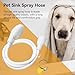 Faucet Sprayer, Portable Sink Hose Faucet Sprayer Handheld Sink Hose for Pet Bath Pet Faucet Shower Head Spray Hose for Bathing Baby, Pets, Washing Hair, Rinsing Vegetables