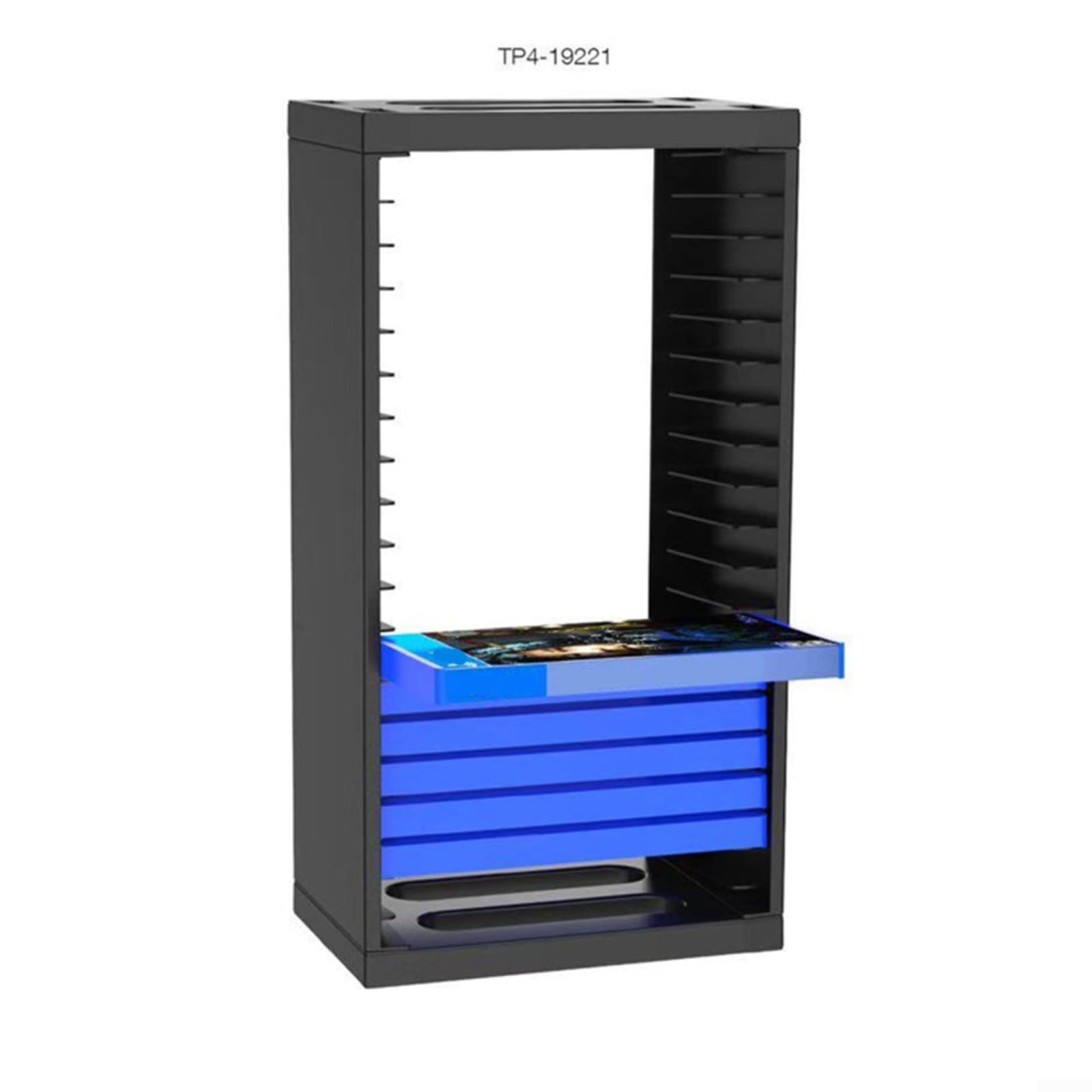 Supporto per dischi per videogiochi, supporto per controller, supporto in ABS per organizzare i giochi DVD, (TP4-19221)