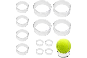 12 Pcs Clear Ring Ball Sphere Display Stand