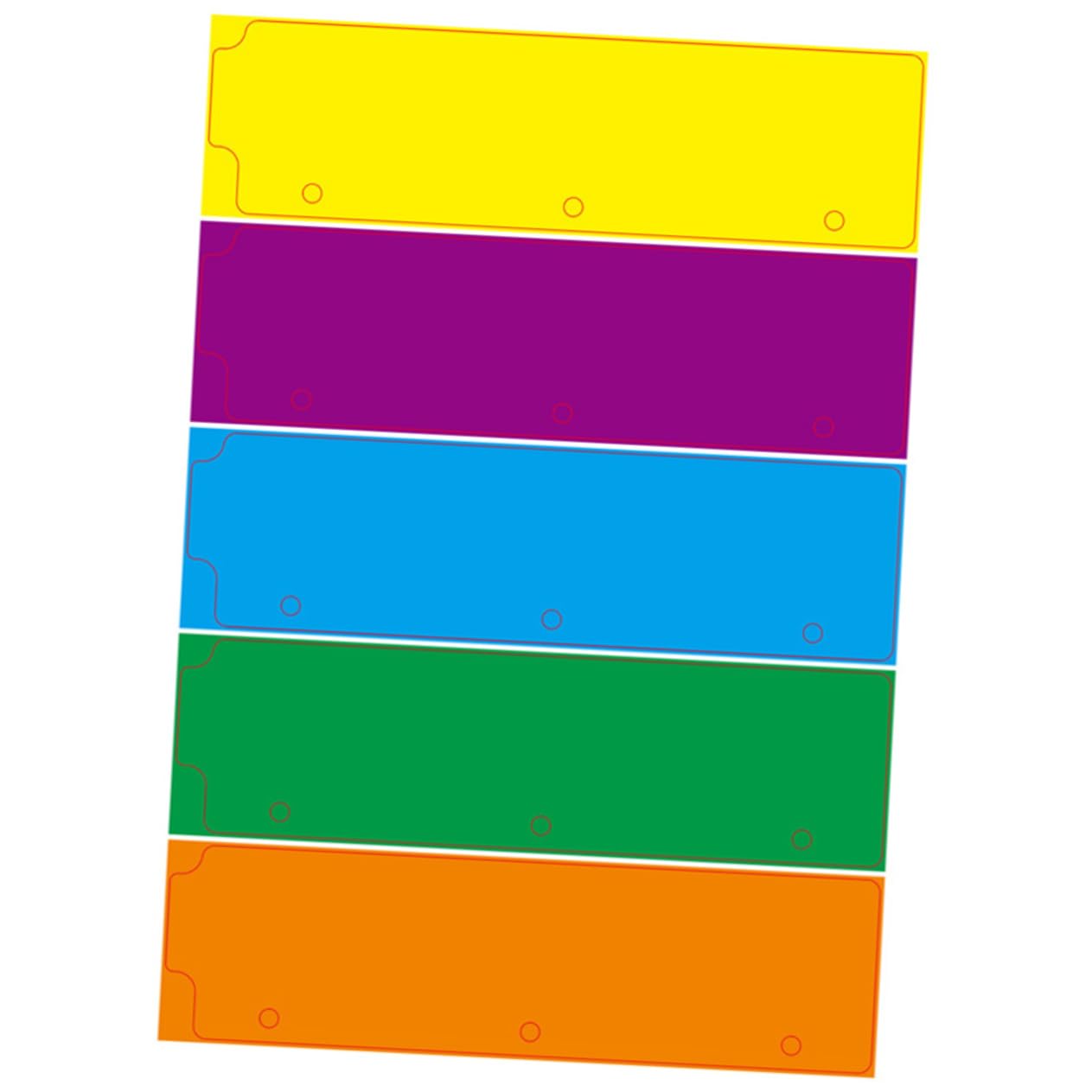 60pezzi Divisori Per Raccoglitori Professionali Etichette Colorate Per Note e Documenti Per e Organizzazione Notebook