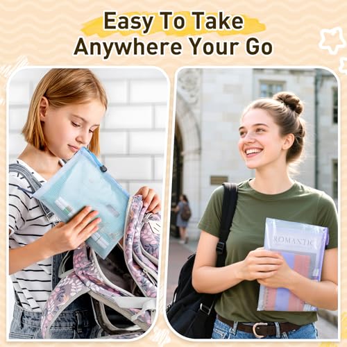 26pcs Mesh Zipper Pouch Bags