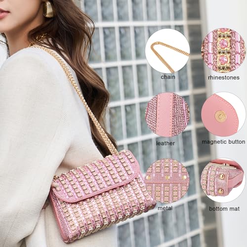 Image of Women's Evening Handbags Rhinestone Purse Crystal Evening Clutch for Women Formal