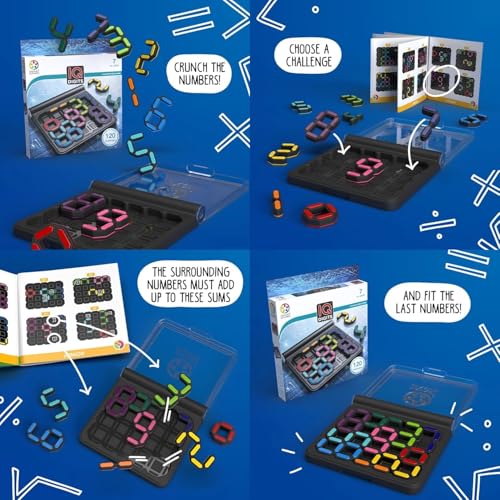 Image of TEC TAVAKKAL IQ Puzles Brain Teaser Game for Kids Portable 3D Logic Puzles 120 Challenges Educational Travel Game for Brain Development, Problem-Solving for Kids Adults (IQ Puzles Pyramid Number)