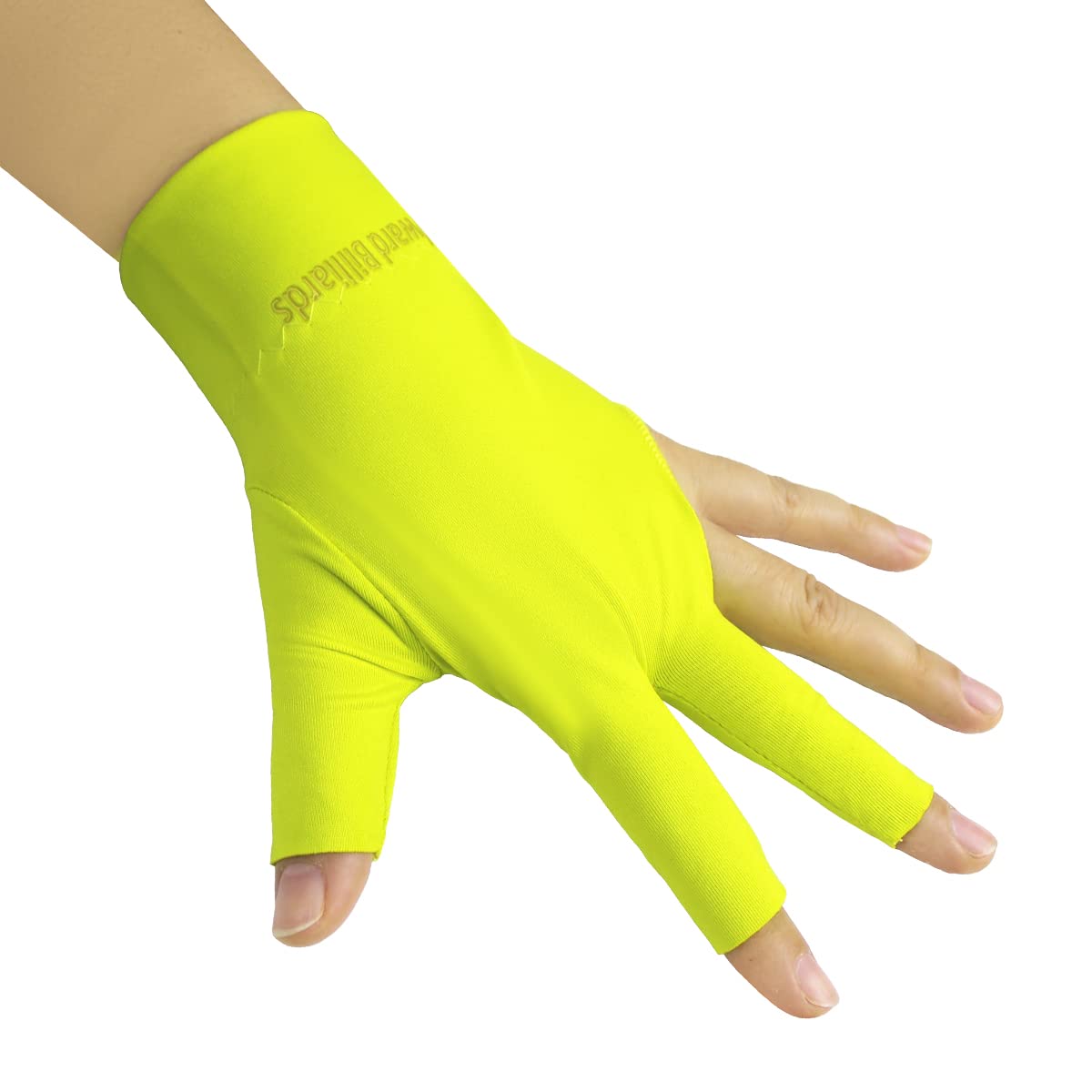 Scott Edward Billiard Gloves 10 Pack, 3 Open Fingers, Elastic Spandex Pool Cue Gloves, for Left or Right Hand, Unisex Men & Women (Yellow, 10 Left Hand) — image 1
